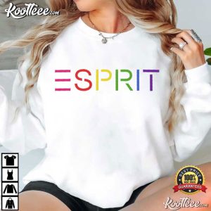 Esprit Rainbow Logo Vintage Vibe T-Shirt Esprit Rainbow Logo Vintage Vibe T Shirt (2)