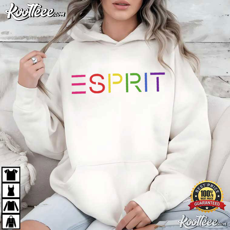 Esprit Rainbow Logo Vintage Vibe T-Shirt Esprit Rainbow Logo Vintage Vibe T-Shirt