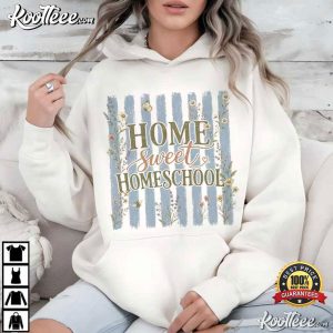 Home Sweet Homeschool Mom Gift Back To School T Shirt (4)