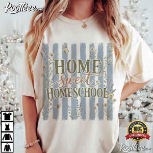 Home Sweet Homeschool Mom Gift Back To School T Shirt (2)