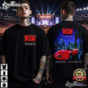 Rush New York 2026 At Madison Square Garden Red Barchetta T-Shirt Rush New York 2026 At Madison Square Garden Red Barchetta T Shirt (2)