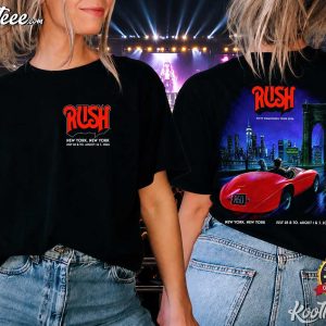 Rush New York 2026 At Madison Square Garden Red Barchetta T Shirt (3)