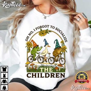 Frog Forgot To Socialize The Children Mom Sarcastic Homeschool T-Shirt Frog Forgot To Socialize The Children Mom Sarcastic Homeschool T Shirt (1)