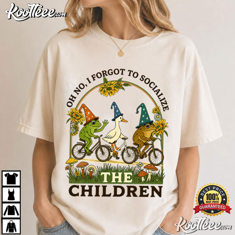 Frog Forgot To Socialize The Children Mom Sarcastic Homeschool T-Shirt Frog Forgot To Socialize The Children Mom Sarcastic Homeschool T-Shirt