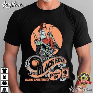 The Black Keys Richmond Allianz Amphitheater Rock Music T-Shirt The Black Keys Richmond Allianz Amphitheater Rock Music T Shirt (2)