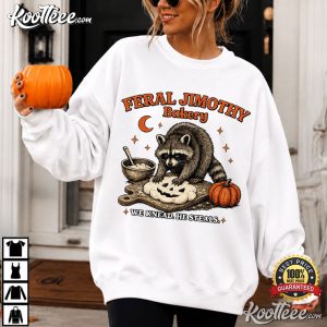 Spooky Season Raccoon Halloween Feral Jimothy Bakery T-Shirt Spooky Season Raccoon Halloween Feral Jimothy Bakery T Shirt (4)