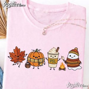 Halloween Autumn Doodle Pumpkin Ghost PSL Cute Embroidered Sweatshirt (1)