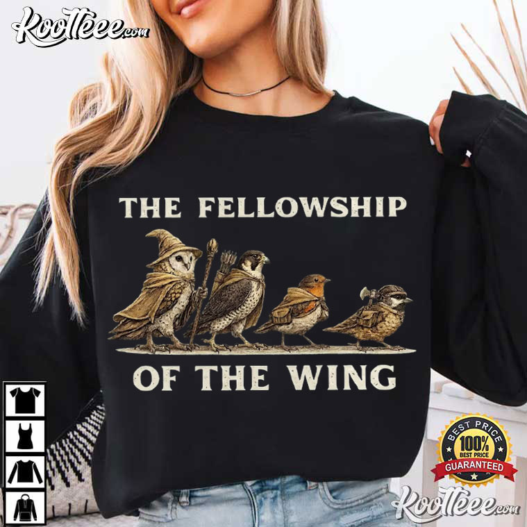 The Fellowship Of The Wing Funny Birds T-Shirt The Fellowship Of The Wing Funny Birds T-Shirt