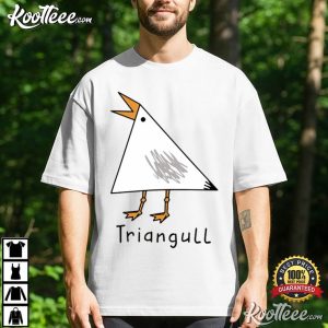 Triangull Triangle Seagull Bird Pun Funny Geometric Sea Gull T Shirt (1)