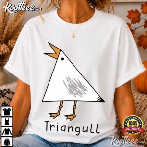 Triangull Triangle Seagull Bird Pun Funny Geometric Sea Gull T Shirt (2)