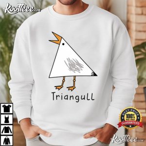 Triangull Triangle Seagull Bird Pun Funny Geometric Sea Gull T Shirt (3)