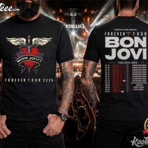 Bon Jovi 2026 Forever Tour Concert Classic Rock Band T Shirt (1)