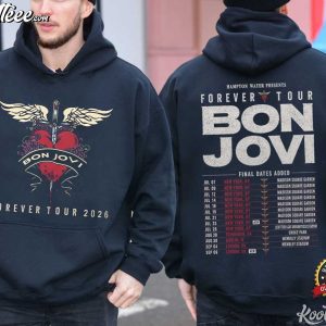 Bon Jovi 2026 Forever Tour Concert Classic Rock Band T Shirt (2)