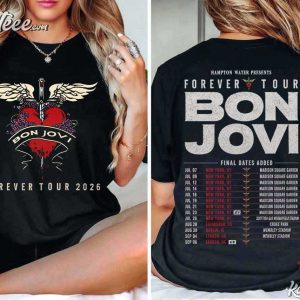 Bon Jovi 2026 Forever Tour Concert Classic Rock Band T Shirt (3)