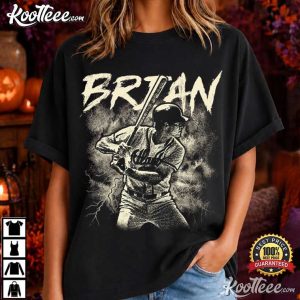 Baseball Player Vintage Style Custom Name Game Day T Shirt (4)