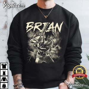 Baseball Player Vintage Style Custom Name Game Day T Shirt (2)