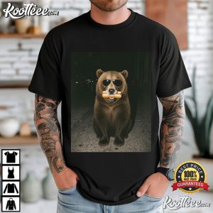 Bear Hot Dog Funny Graphic Cool Bear Lover T Shirt (1)