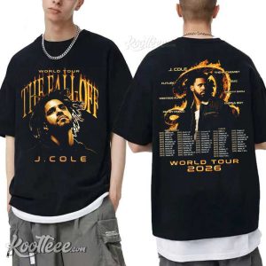 J Cole The Fall Off World Tour 2026 Graphic Hip Hop Fan Gift T Shirt (1)