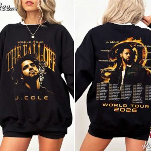 J Cole The Fall Off World Tour 2026 Graphic Hip Hop Fan Gift T Shirt (2)