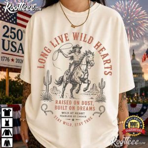 Long Live Wild Women Vintage Women's Rights Cowgirl T Shirt (4)