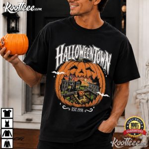 Spooky Season Vintage Halloweentown Pumpkin Village T Shirt (1)