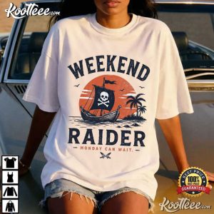 Weekend Raider Pirate Funny Beach Pirate Coastal Graphic T-Shirt Weekend Raider Pirate Funny Beach Pirate Coastal Graphic T Shirt (2)