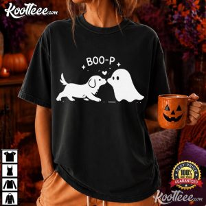 Boop Dog Ghost Funny Halloween Cute Spooky T Shirt (4)