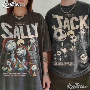 Jack And Sally Vintage Nightmare Before Christmas Halloween Matching Coupl