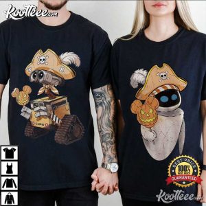 Disney Pixar Wall-E And Eve Halloween Couple Shirts Disney Pixar Wall E And Eve Halloween Couple Shirts (1)