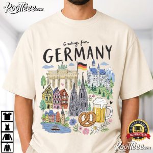 Germany Travel German Souvenir Beer Pretzel Landmark T-Shirt Germany Travel German Souvenir Beer Pretzel Landmark T Shirt (1)