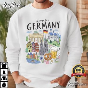 Germany Travel German Souvenir Beer Pretzel Landmark T-Shirt Germany Travel German Souvenir Beer Pretzel Landmark T Shirt (2)