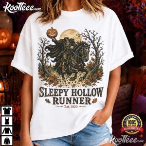 Halloween Headless Horseman Sleepy Hollow Runner T Shirt (4)