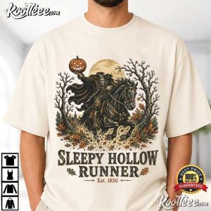 Halloween Headless Horseman Sleepy Hollow Runner T-Shirt Halloween Headless Horseman Sleepy Hollow Runner T Shirt (1)