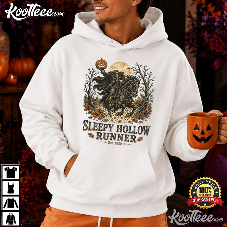 Halloween Headless Horseman Sleepy Hollow Runner T-Shirt Halloween Headless Horseman Sleepy Hollow Runner T-Shirt