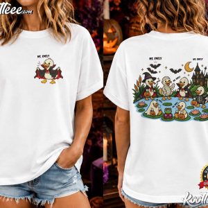 Halloween Teacher Custom Name Duck T Shirt (4)