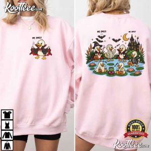 Halloween Teacher Custom Name Duck T Shirt (3)