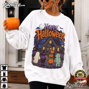 Happy Halloween Cute Fun Teacher Spooky T-Shirt Happy Halloween Cute Fun Teacher Spooky T Shirt (1)