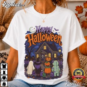 Happy Halloween Cute Fun Teacher Spooky T-Shirt Happy Halloween Cute Fun Teacher Spooky T Shirt (2)