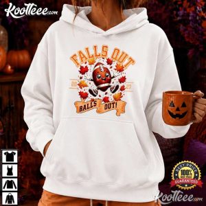 Falls Out Balls Out Funny Football Cute Fall T Shirt (4)