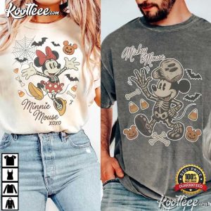 Disney Mickey Minnie Halloween Spooky Season Matching Couple Shirts Disney Mickey Minnie Halloween Spooky Season Matching Couple Shirts (4)