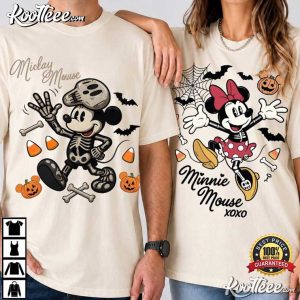 Disney Mickey Minnie Halloween Spooky Season Matching Couple Shirts Disney Mickey Minnie Halloween Spooky Season Matching Couple Shirts (2)