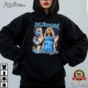 DiJonai Carrington Chicago Sky Basketball Vintage Bootleg 90s T Shirt (4)