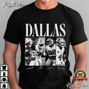 Prescott Pickens Williams Lamb Dallas Football Signature T Shirt (1)