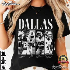 Prescott Pickens Williams Lamb Dallas Football Signature T-Shirt Prescott Pickens Williams Lamb Dallas Football Signature T Shirt (2)