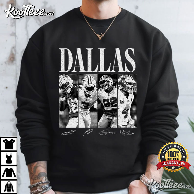 Prescott Pickens Williams Lamb Dallas Football Signature T-Shirt Prescott Pickens Williams Lamb Dallas Football Signature T-Shirt