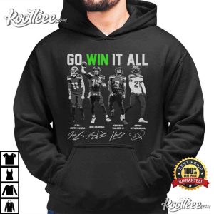 Seattle Football Sam Darnold JSN Kenneth Witherspoon Game Day T Shirt (4)
