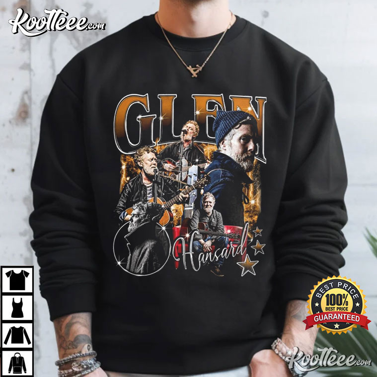 Glen Hansard Collage Of Irish Musician Bootleg Graphic T-Shirt Glen Hansard Collage Of Irish Musician Bootleg Graphic T-Shirt