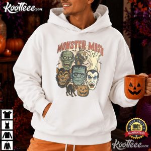 Monster Mash Retro Halloween Spooky Season T Shirt (1)