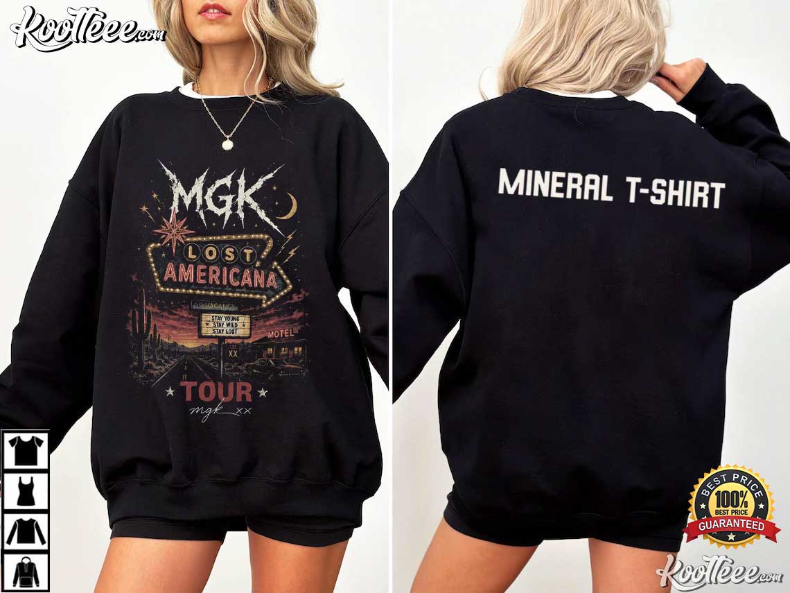 MGK Lost Americana 2026 Concert Tour Band T-Shirt MGK Lost Americana 2026 Concert Tour Band T-Shirt