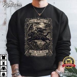 Auntie Cat Meme Fun Aunt Knight Riding Black Cat T-Shirt Auntie Cat Meme Fun Aunt Knight Riding Black Cat T Shirt (2)